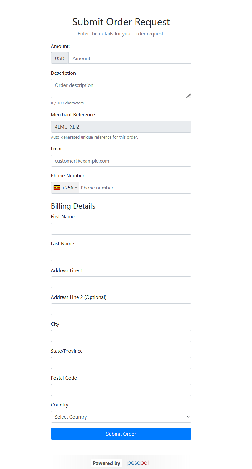 Pesapal PHP SDK Screenshot