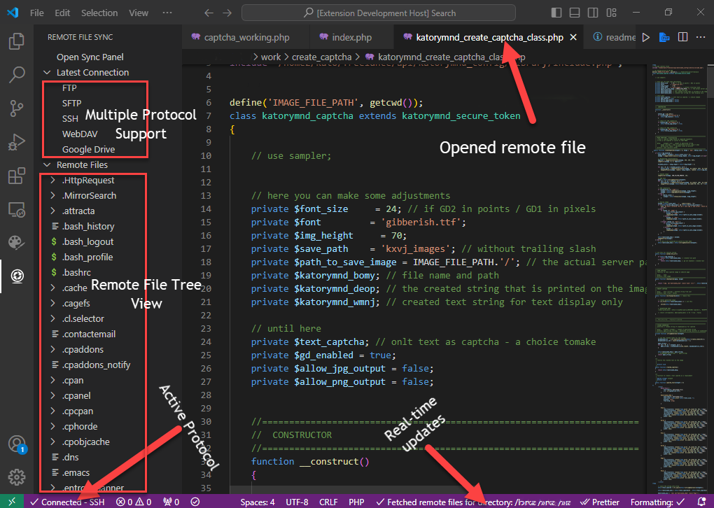 Remote File Tree View